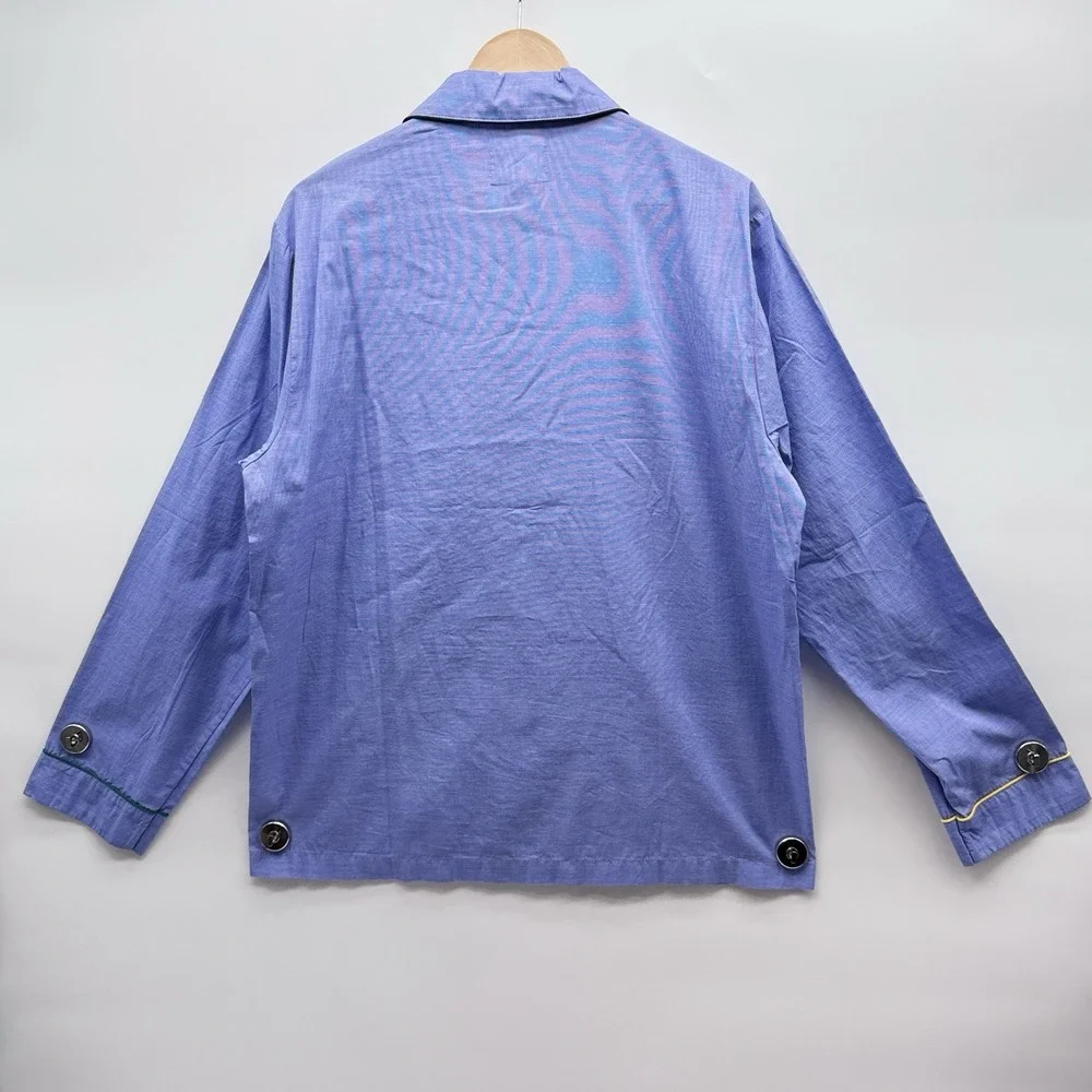 P'Jimmies by Alex Mill Sleep Shirt in Solid Blue Men's size Medium